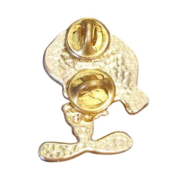Tweety Bird Christmas Enamel Pin Lapel Brooch Looney Tunes Warner Bros Vintage - Picture 3 of 5